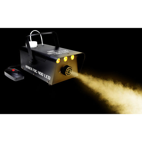 Eliminator Amber Fog 400 Fog Machine w/ 3x3W LEDs