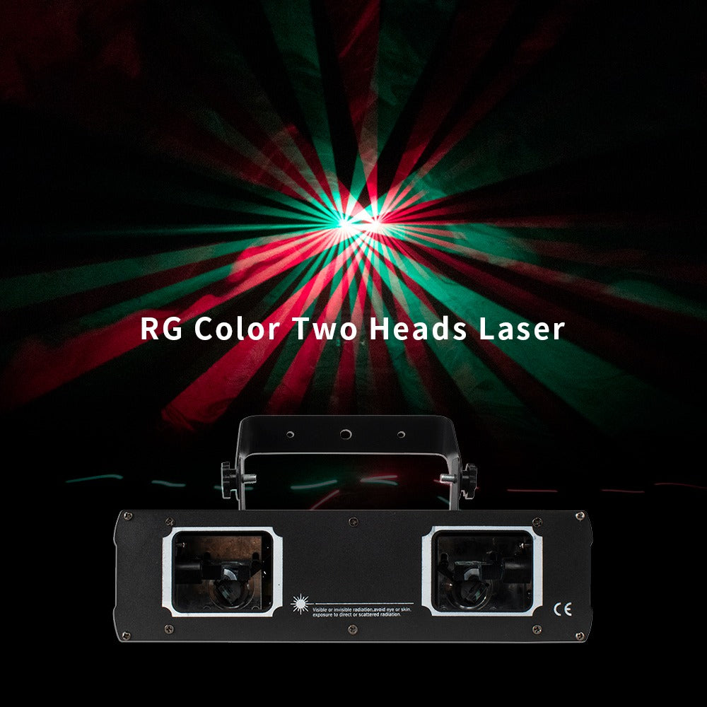 Dual Head Red and Green Laser Light