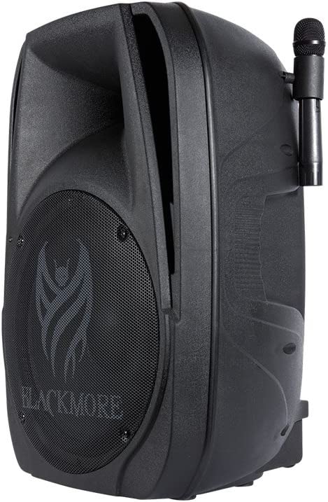 Blackmore Pro Audio BJP-15BT Rechargeable Amplified 2-Way Loudspeaker with Wireless Microphones