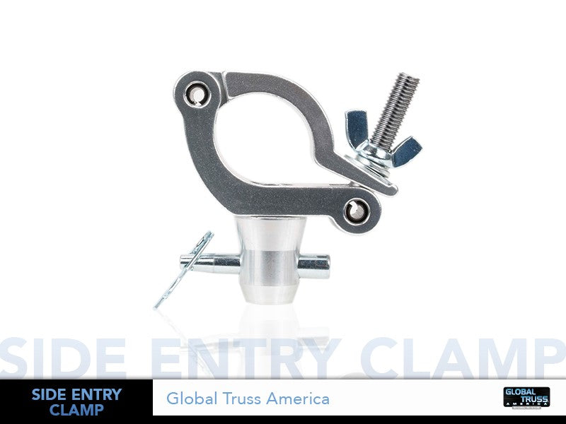 Global Truss ST-824 Side Entry Clamp  - Medium Duty Clamp With Reversed Elbow & Half Coupler For 50mm Tubing - Sonido Live