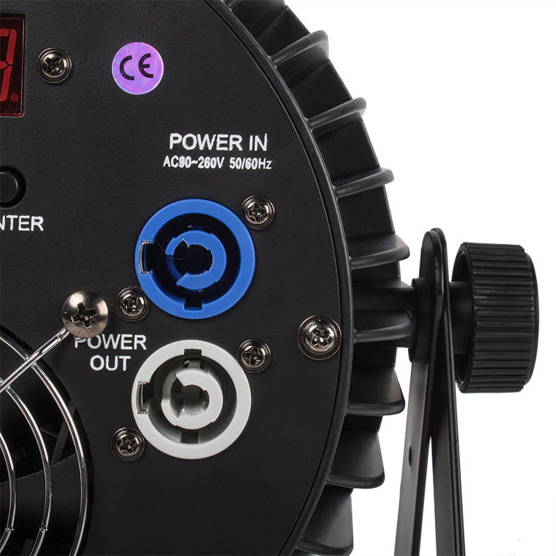 Professional High-Powered HEX Par 18x18W 324-Watts RGBWA+UV Light