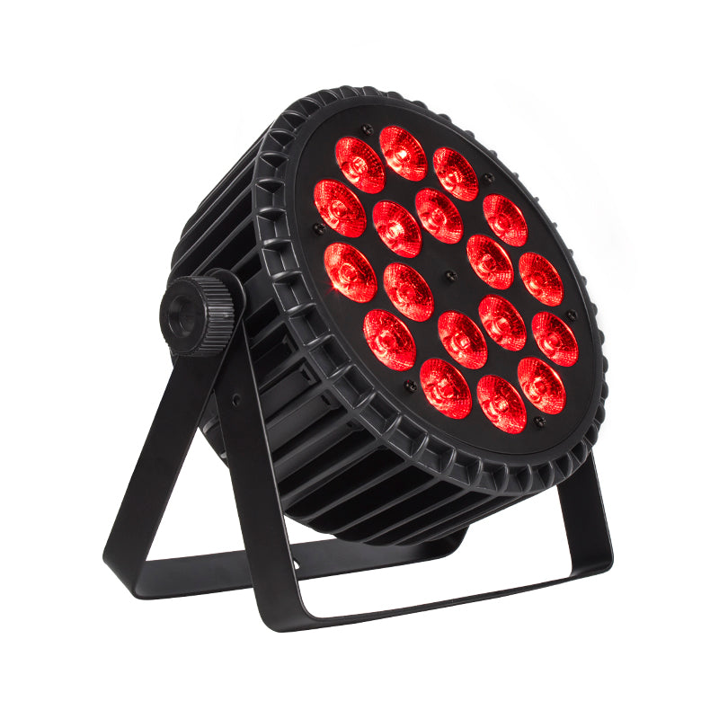 Professional High-Powered HEX Par 18x18W 324-Watts RGBWA+UV Light