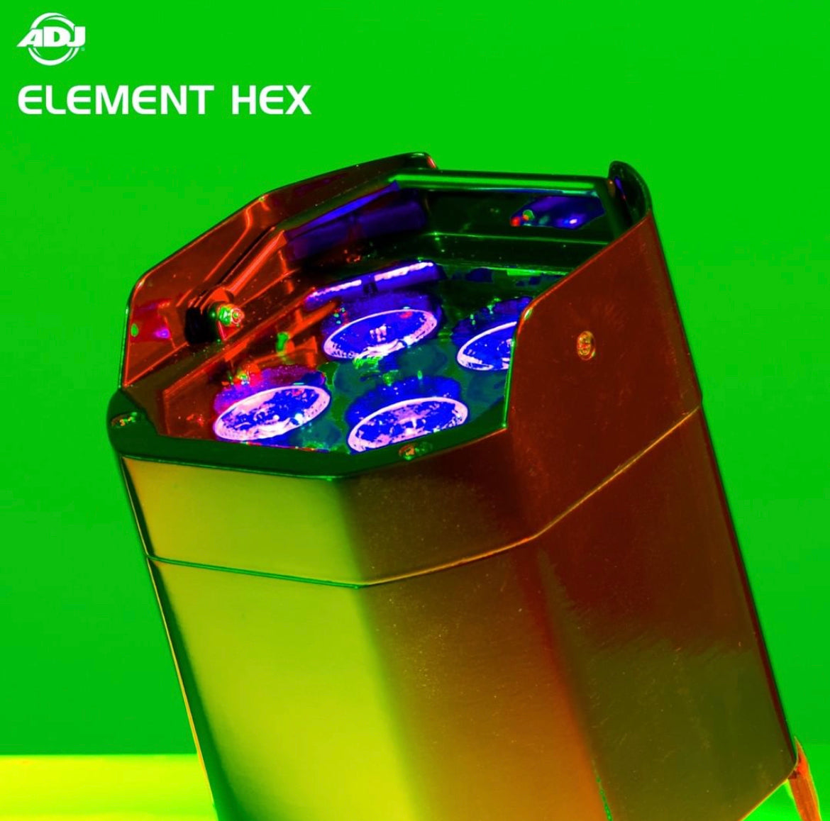American DJ ADJ Element HEX Battery Powered LED Par Can Light