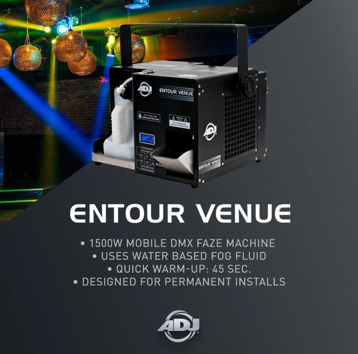 American DJ Entour Venue Pro Mobile 1400W Faze Machine [B-STOCK]