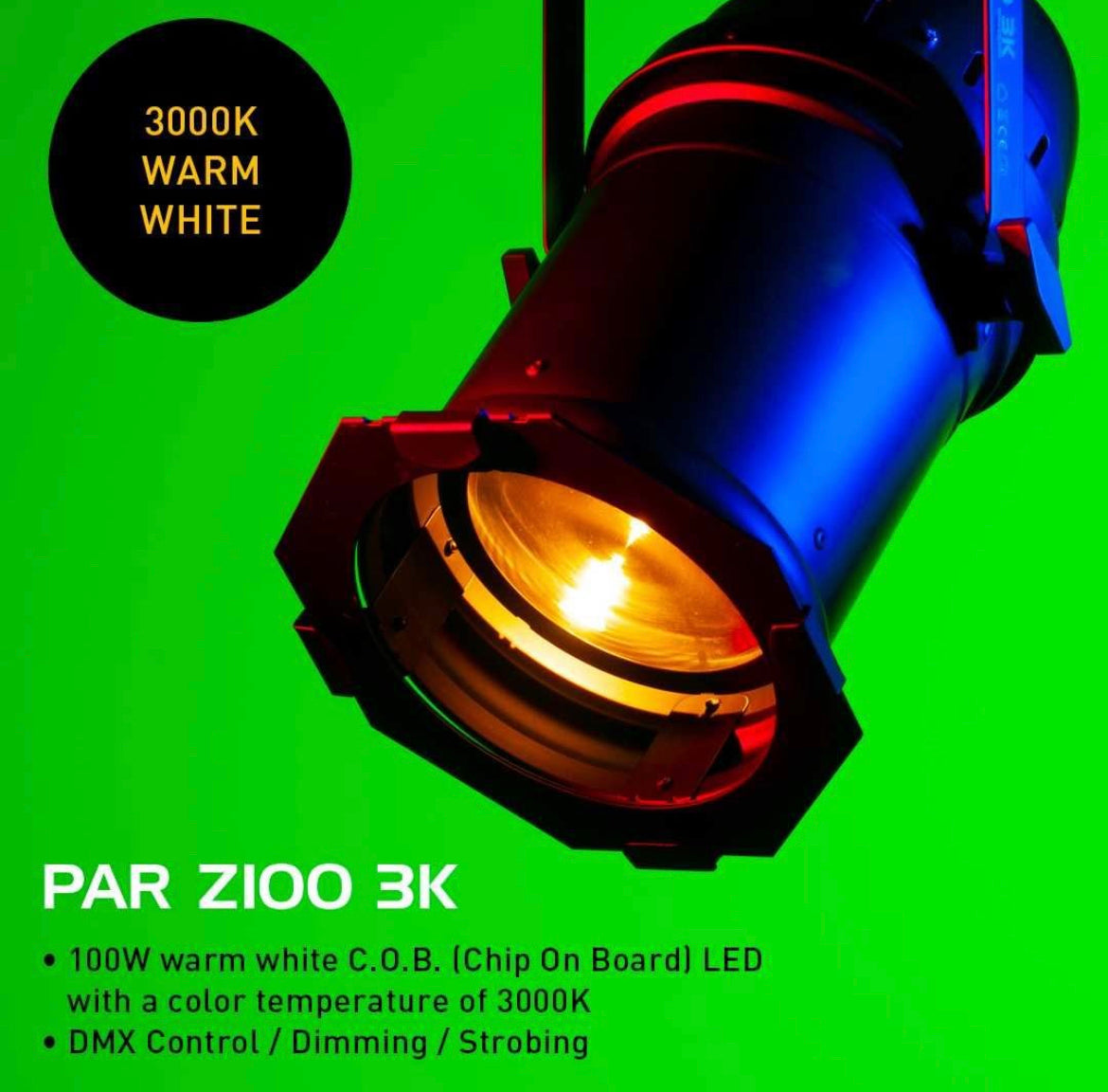American DJ ADJ PAR Z100 3K LED Stage PAR - Black