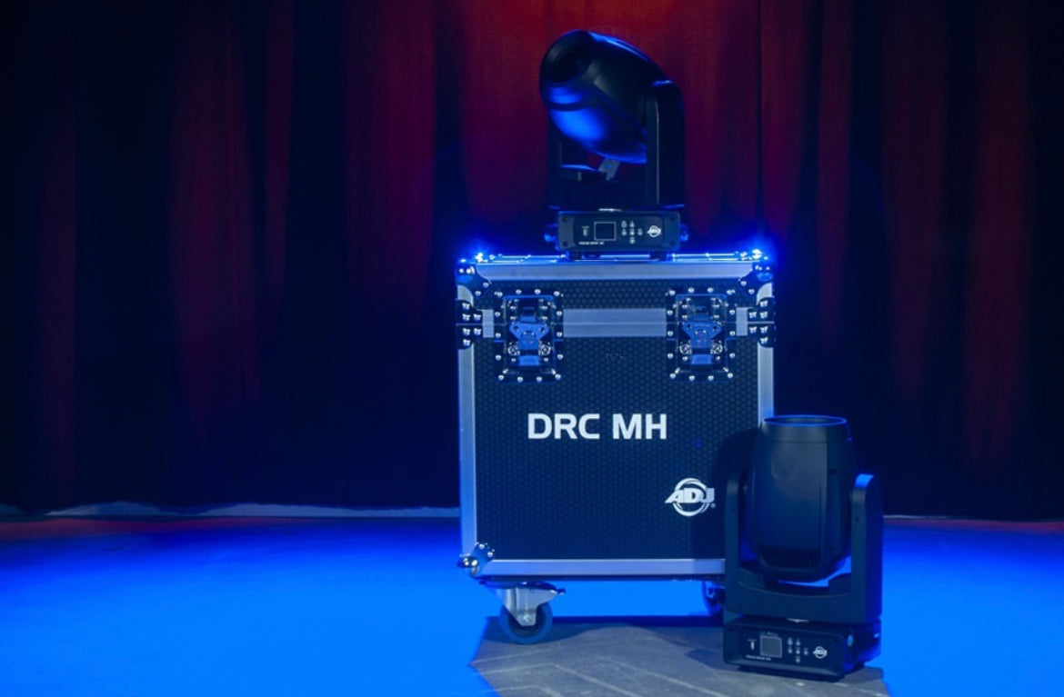 American DJ DRC MH Road Case to fit two (2) ADJ Focus Spot 4Z, Focus Beam LED, Focus Spot Three Z or Vizi Beam RXONE moving heads