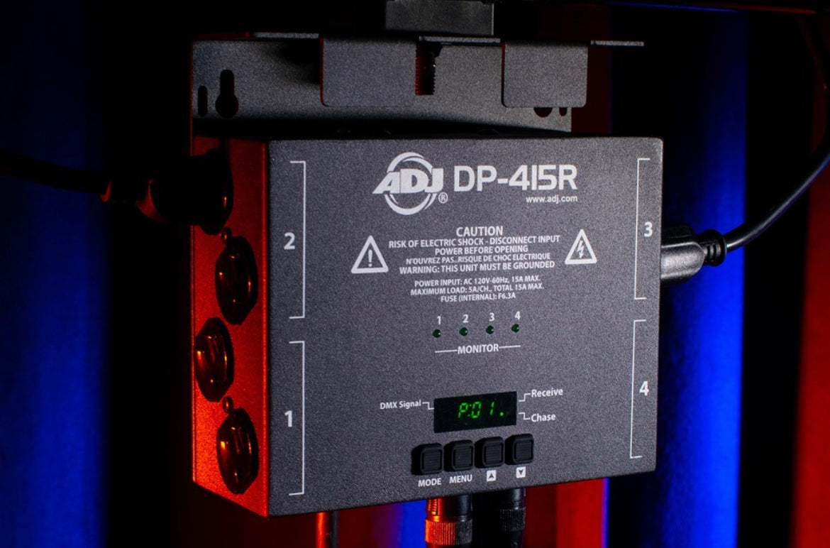 American DJ ADJ DP-415R 4-Ch 600W DMX Dimmer/Switch Pack w/ RDM