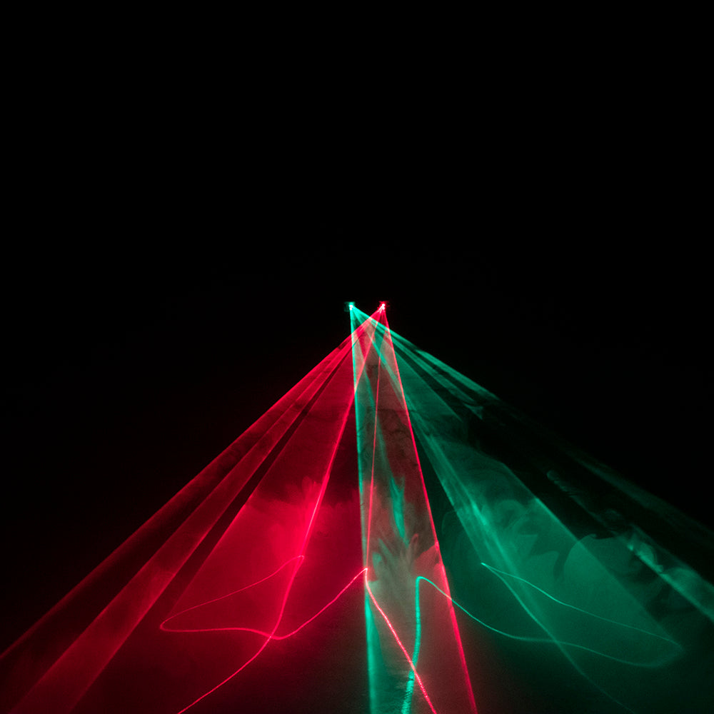 Dual Head Red and Green Laser Light