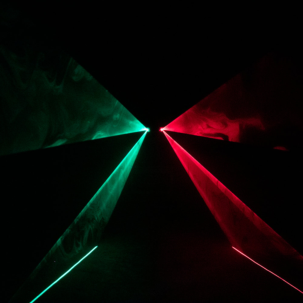 Dual Head Red and Green Laser Light