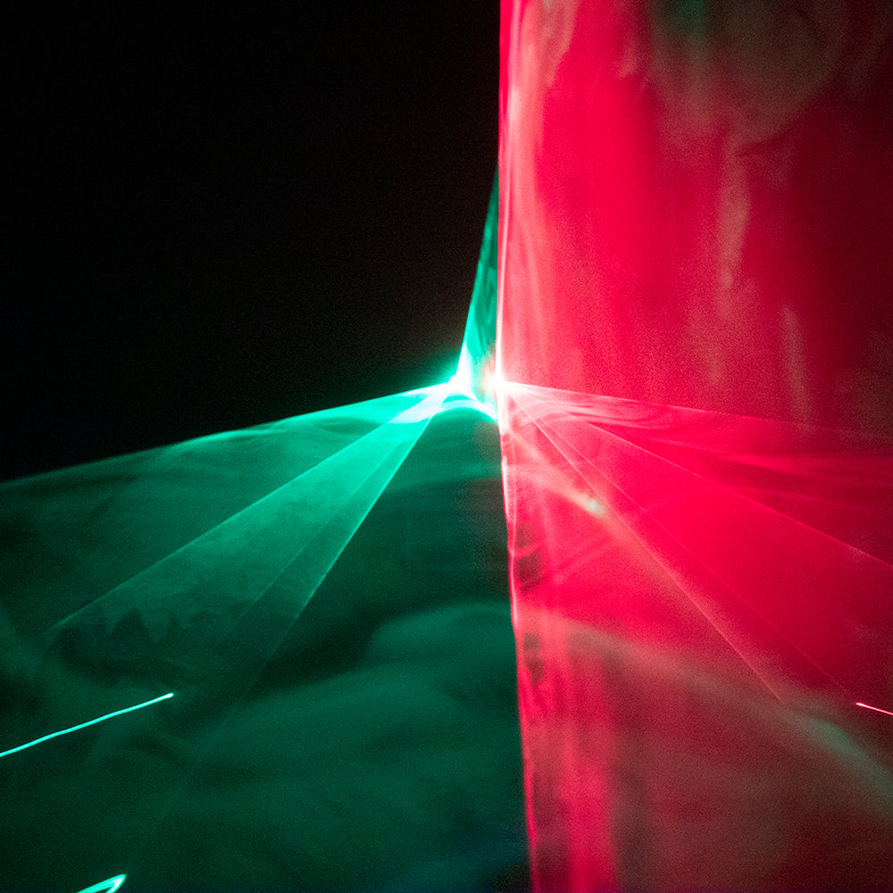 Dual Head Red and Green Laser Light