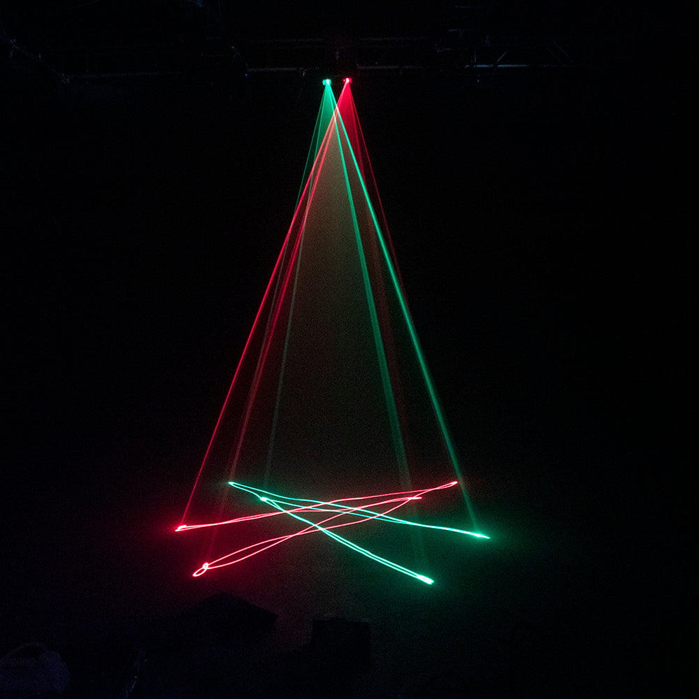 Dual Head Red and Green Laser Light