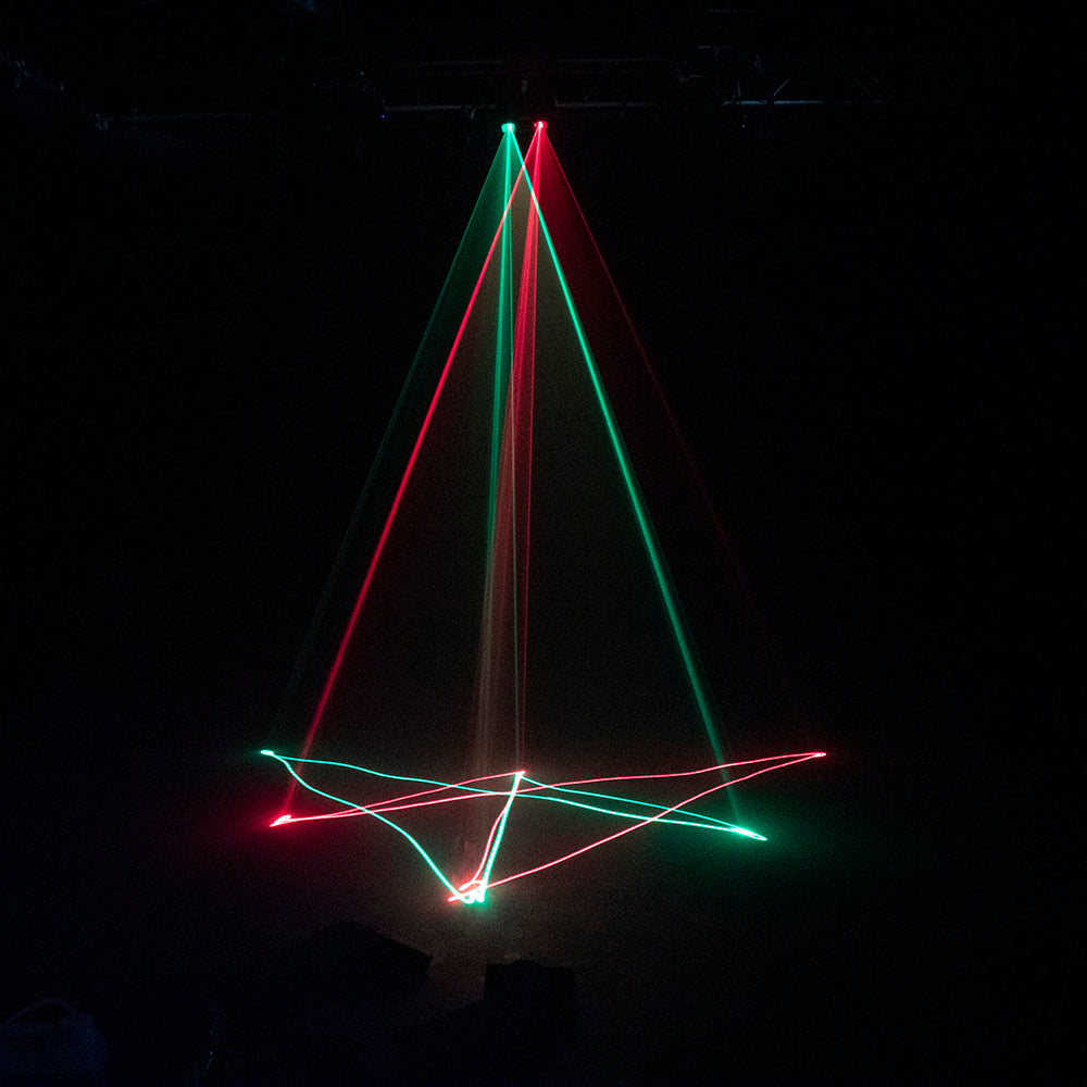 Dual Head Red and Green Laser Light