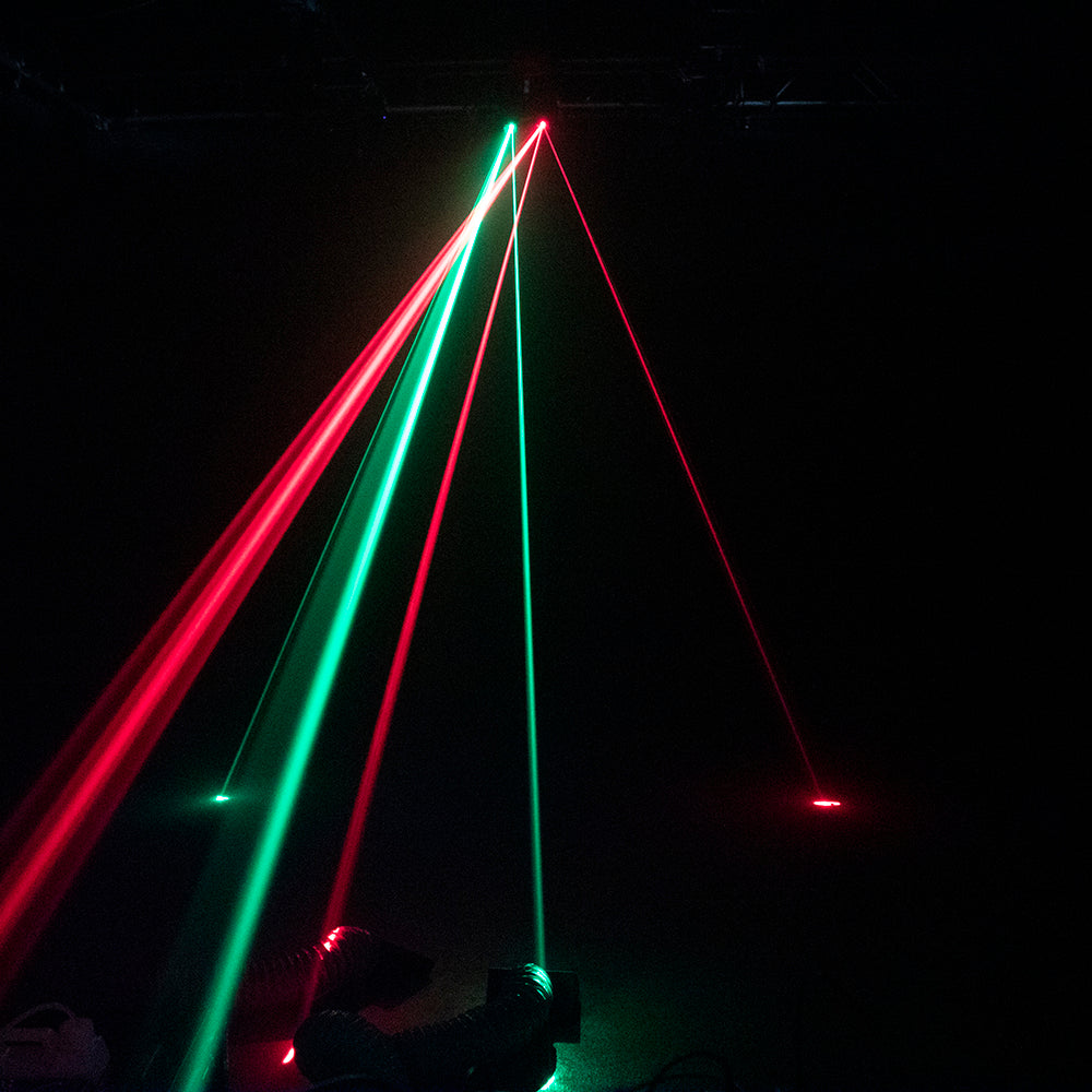 Dual Head Red and Green Laser Light