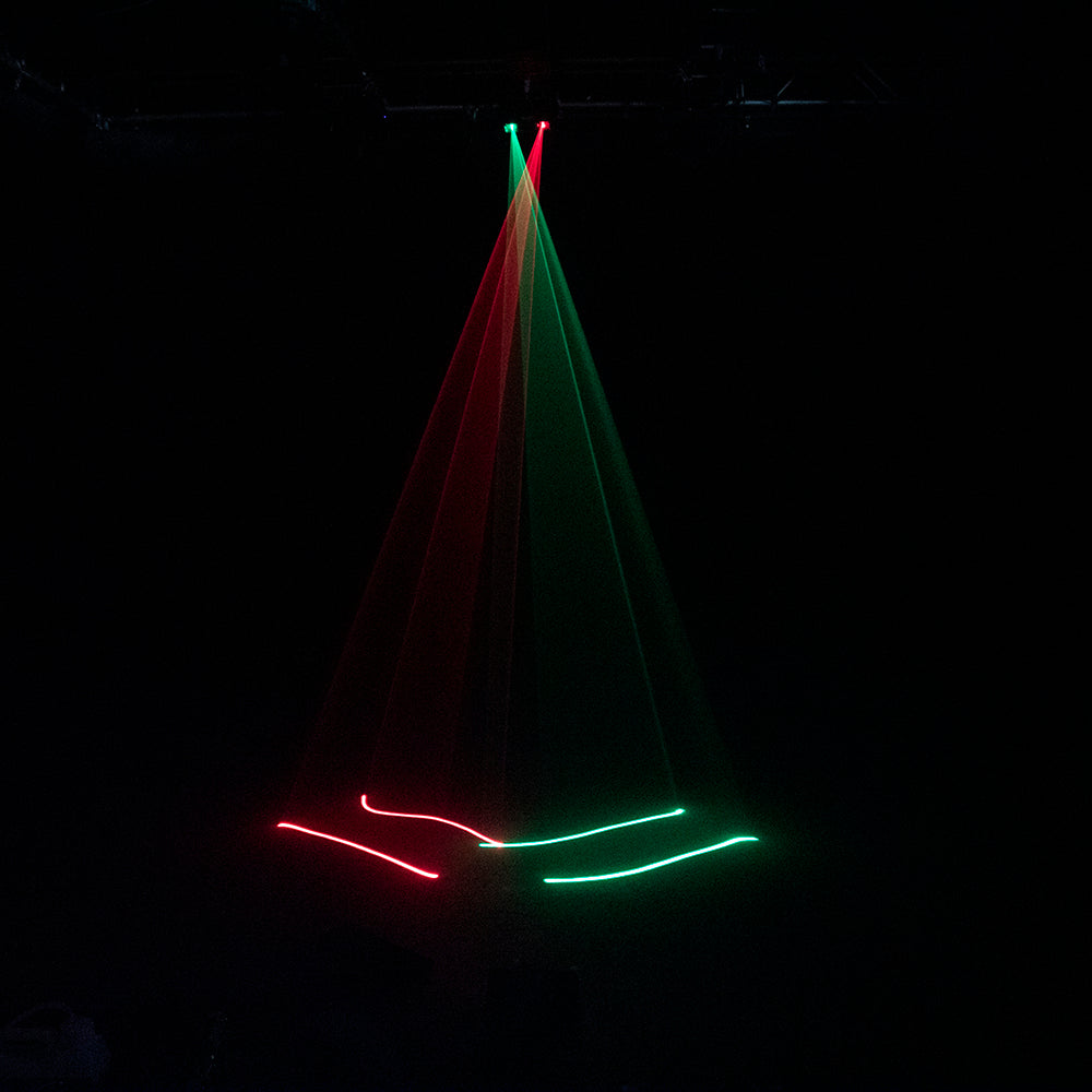 Dual Head Red and Green Laser Light