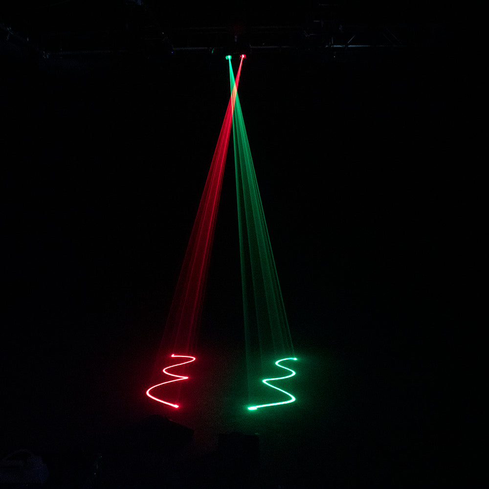Dual Head Red and Green Laser Light