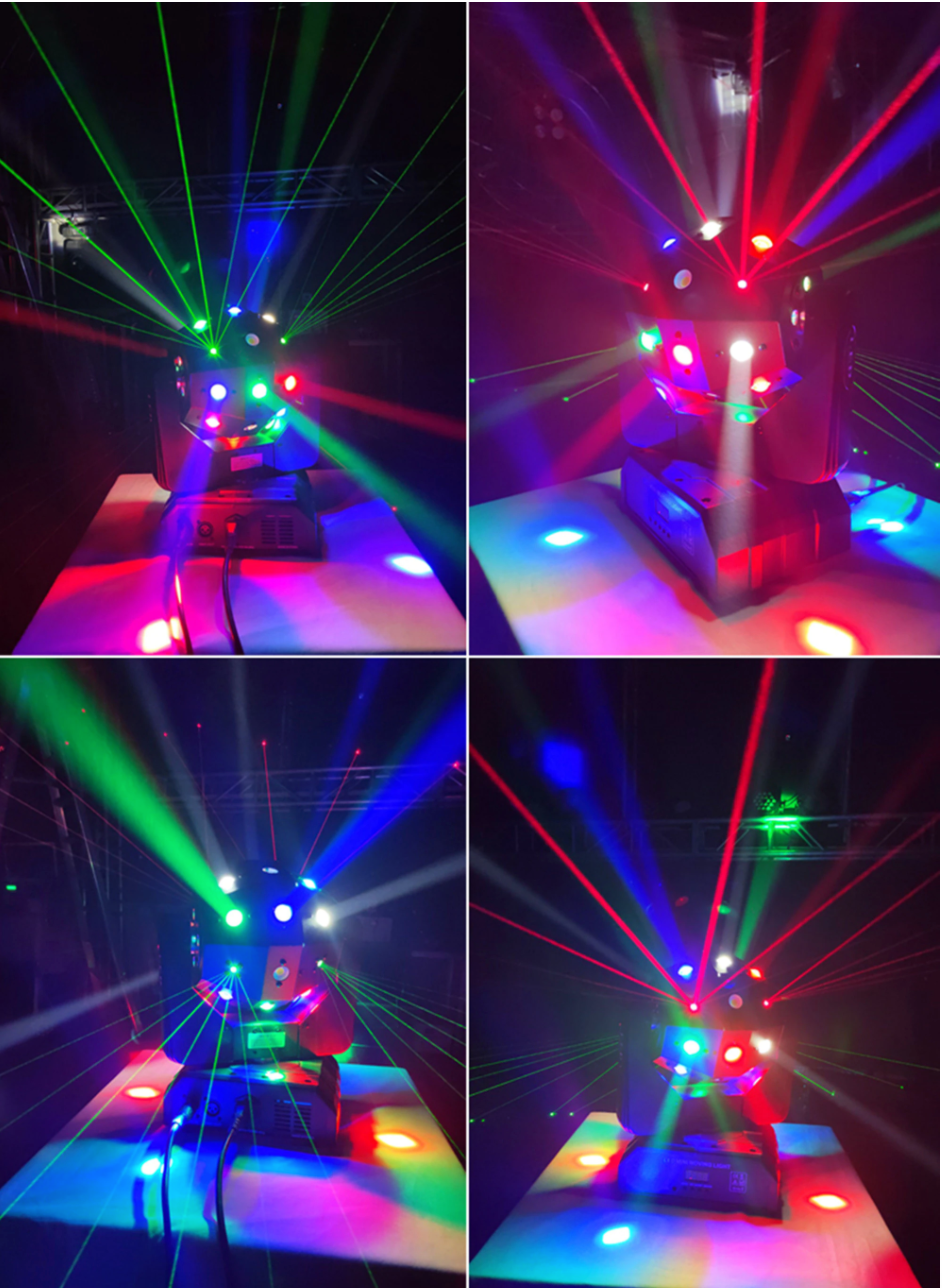 Sonido Live RGBW 120-Watts LED Beam / Laser / Strobe DJ Moving Head Light