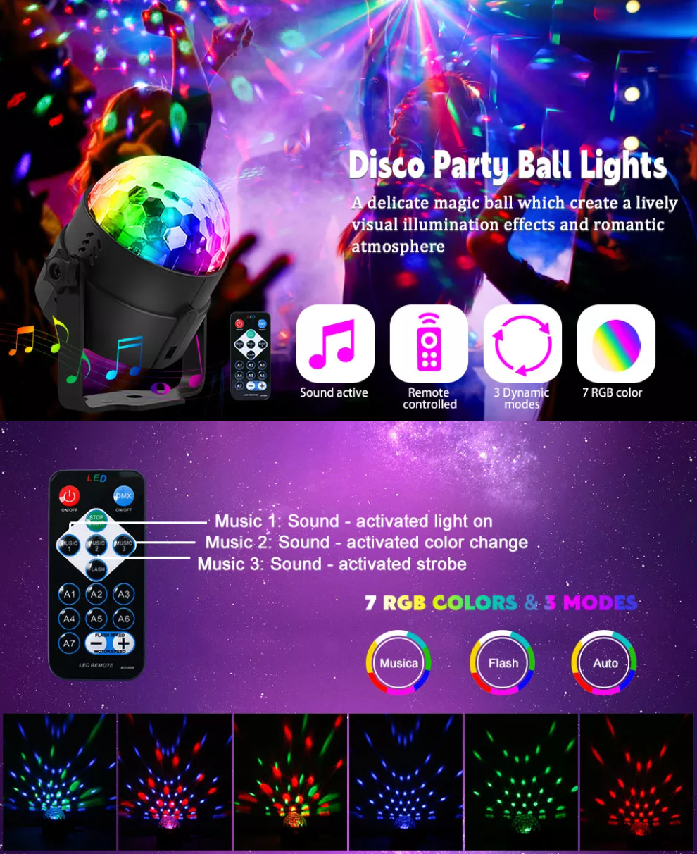 Mini LED Disco Party Light RGB