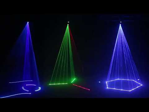 Sonido Live 3D RGB 3 Watt 3000mW Professional Animation Laser Scanner with ILDA