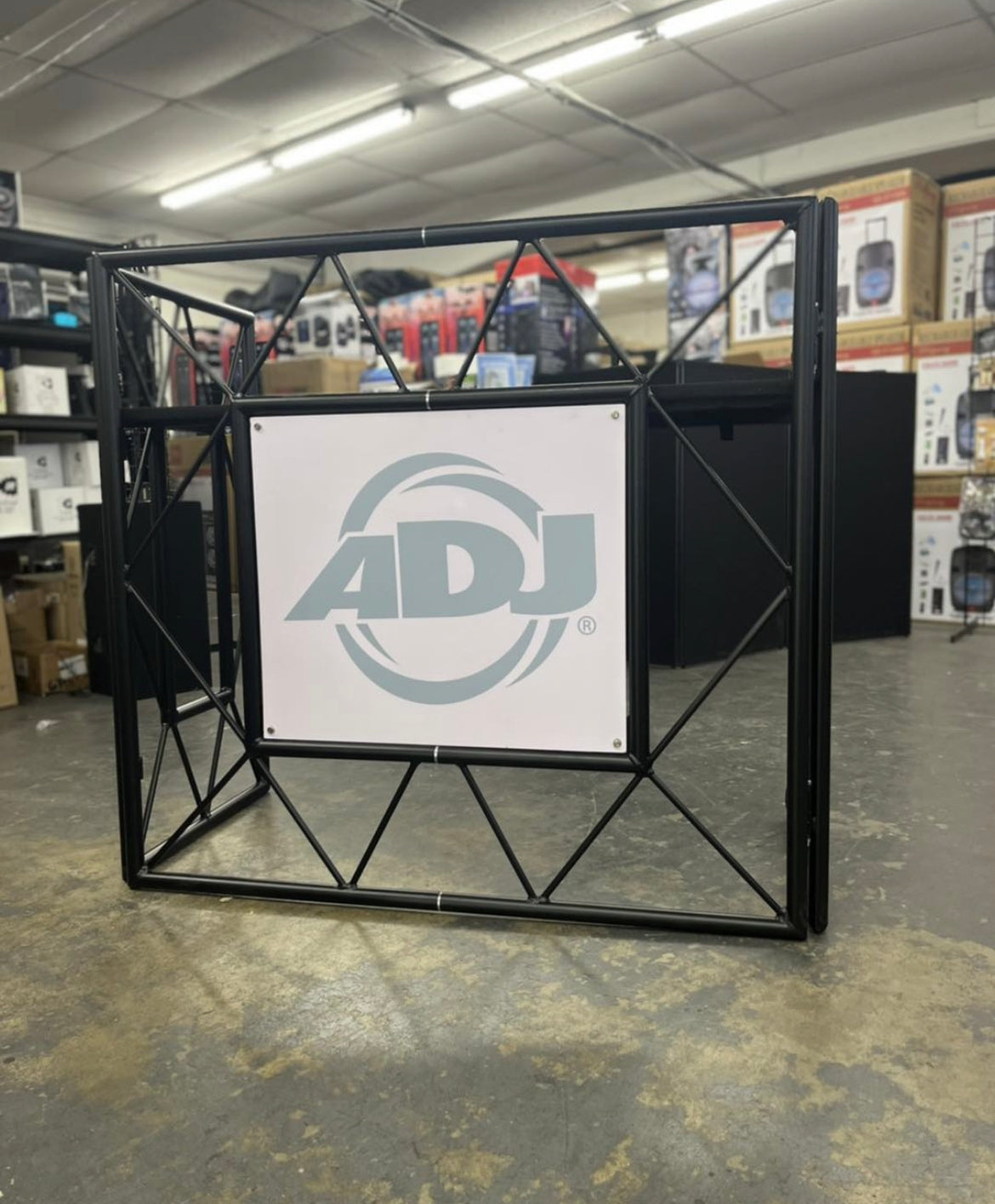 American DJ ADJ Pro Event Table MB [B-STOCK)- Matte Black DJ Gig Table